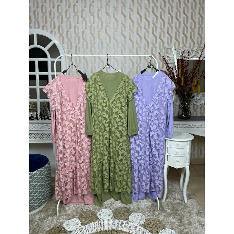 dress gamis meijiwang outer