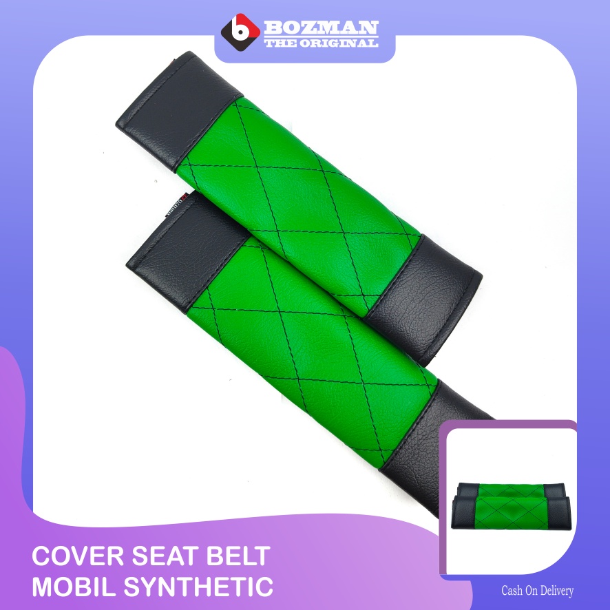 Cover Seat Belt Bahan Kulit Premium (Syntehtic Leather)