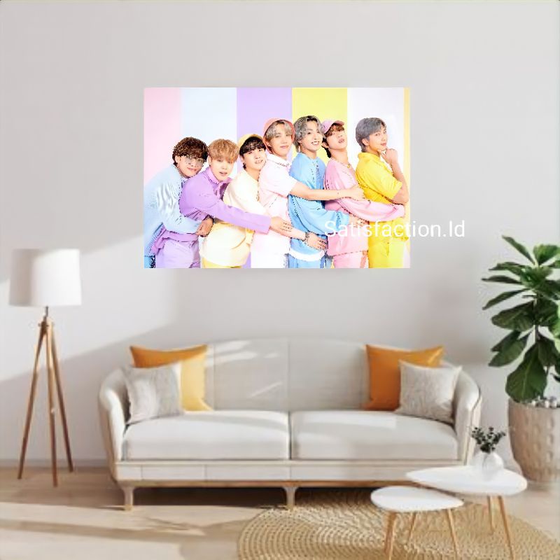 Poster Kayu BTS (Landscape) MDF 20 X 30 Bisa Custom