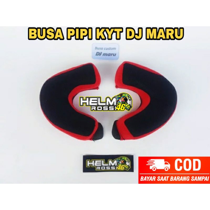 BUSA PIPI KYT DJ MARU - Cheek pad KYT DJ MARU kancing plastik size S M L XL XXL kanan dan kiri