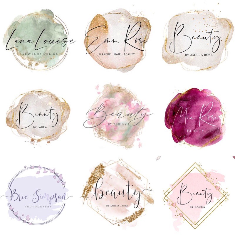 (DRAN ELEGANT LUXURY 6) Jasa desain logo toko olshop bisnis termurah