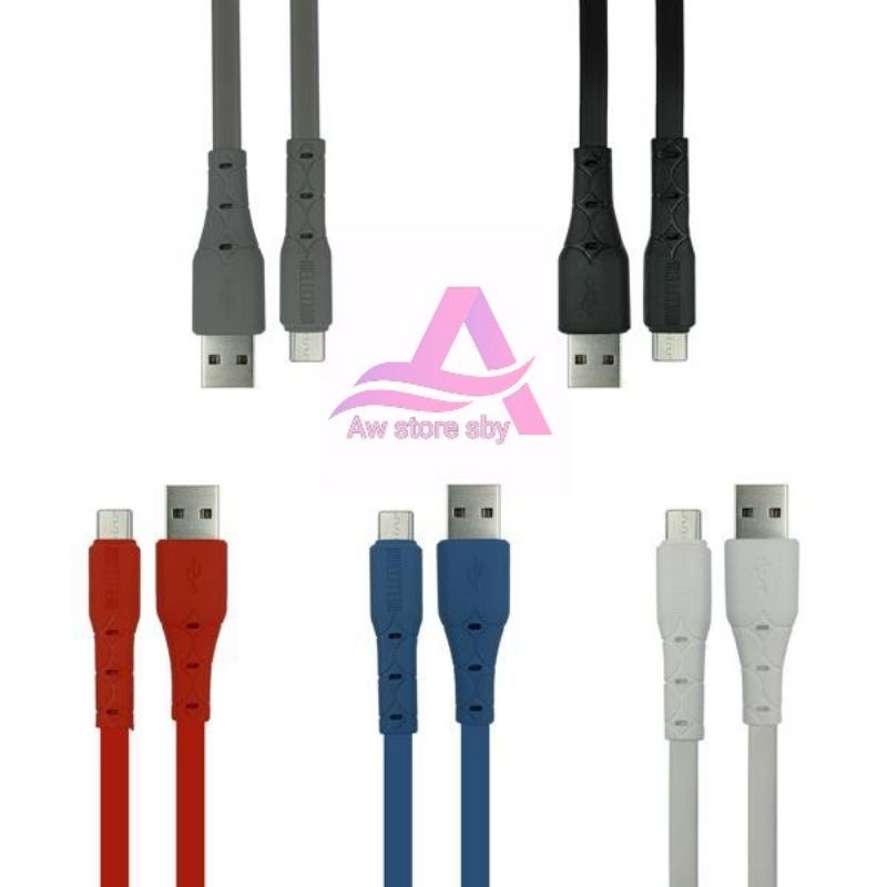 Kabel Data Micro usb Fast Charging 3A Original by WELLCOMM Toples