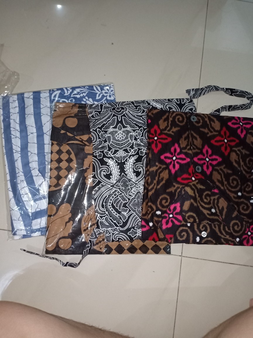 Tey-17 Batik Wanita Asj Sa Hrb026 Kenongo Kemeja Tosca Pendek