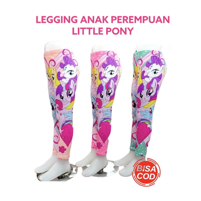 Celana Legging Anak Perempuan L Ponny Celana Panjang Leging Karakter Anak Perempuan Cewek 2 3 4 5 6 8 Tahun Katun