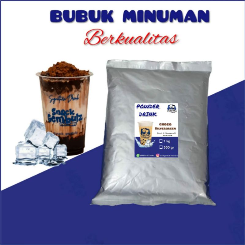 

Choco Silverqueen/1000gr/500gr/Serbuk/Powder/Bubuk Minuman Kekinian