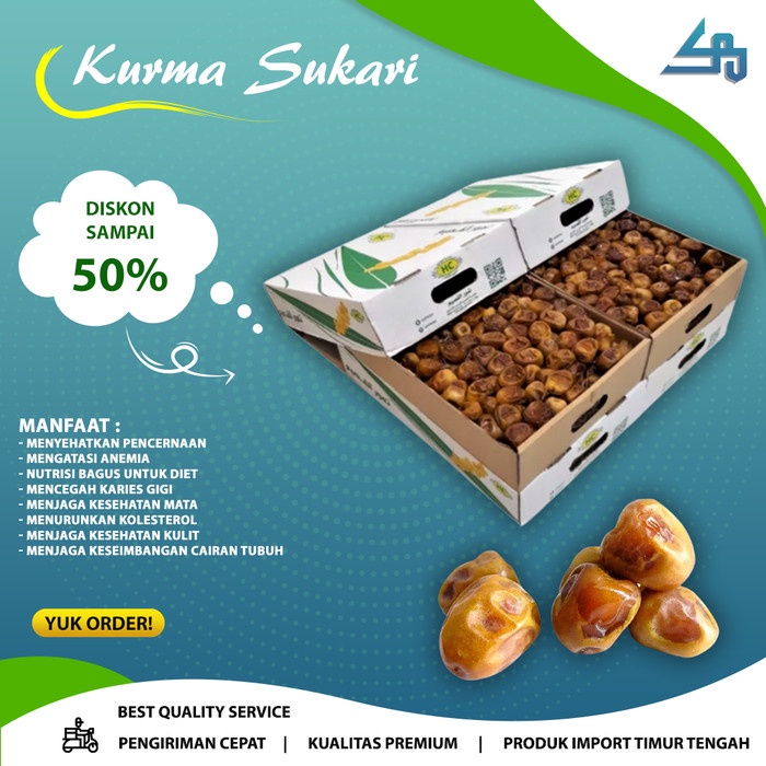 

Kurma Sukari Al Qaseem 3KG 100% kualitas premium