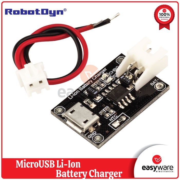 RobotDyn MicroUSB Li-Ion Battery Charger