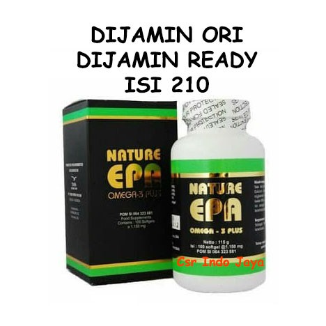 Omega 3 Plus / Nature EPA Isi 210 Dijamin ORI