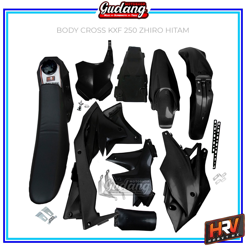 Body Set Trail Cover Set Tangki Plus Jok KXF 250 ZHIRO KLX 150 BIGFOOT/DTRACKER NEW HRV