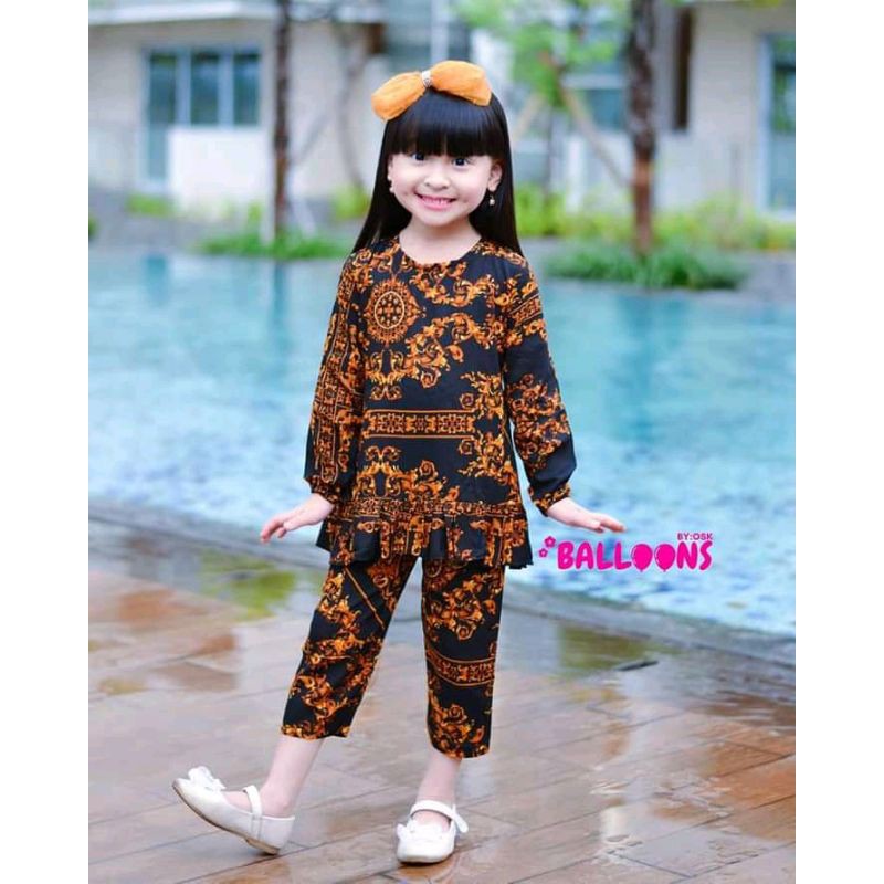 Setelan Anak Perempuan/Setelan Tunik Rayon/Setelan Tunik Rayon Amara