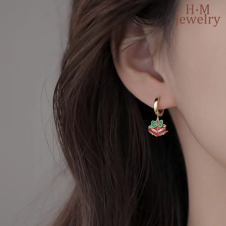 Anting Tusuk Asimetris Bahan Sterling Silver 925 Untuk Wanita