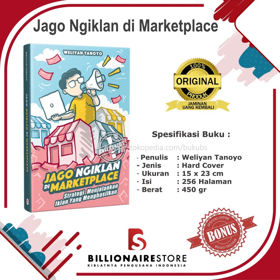 Buku Jago Ngiklan Di Marketplace Anti Boncos Billionaire Store