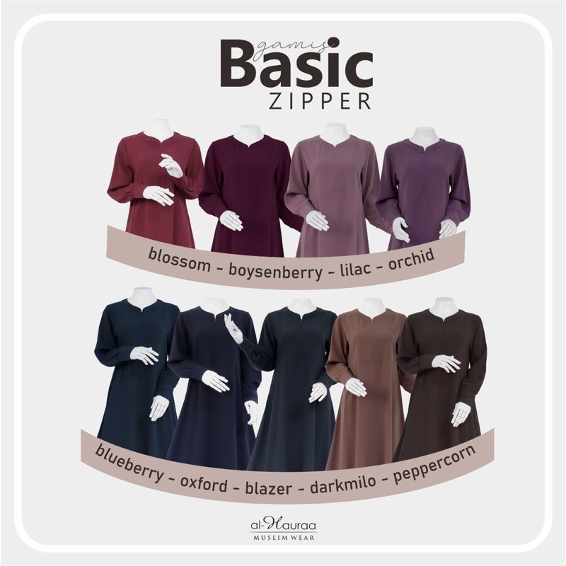 GAMIS BASIC FORTALEZA SIZE L XL XXL GAMIS BASIC ALHAURAA GAMIS SYARI GAMIS MURAH GAMIS BUSUI