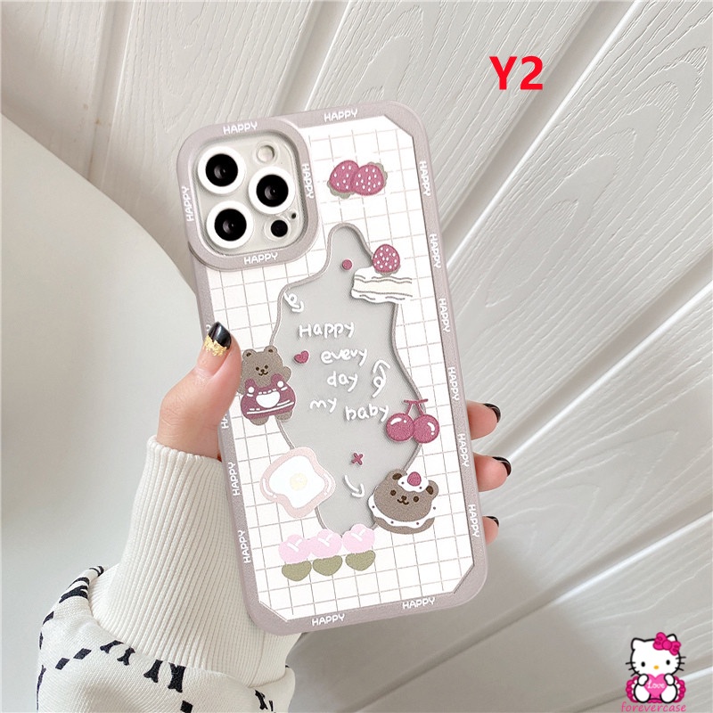 Soft Case Tpu Motif Kue Strawberry Beruang Kelinci Untuk Realme C35 9i C21Y C35 C21 C31 8Pro C25S C15 C12 C11 Narzo 50 20 30A 8i 8 C25 C20 C25S C3 5S C20