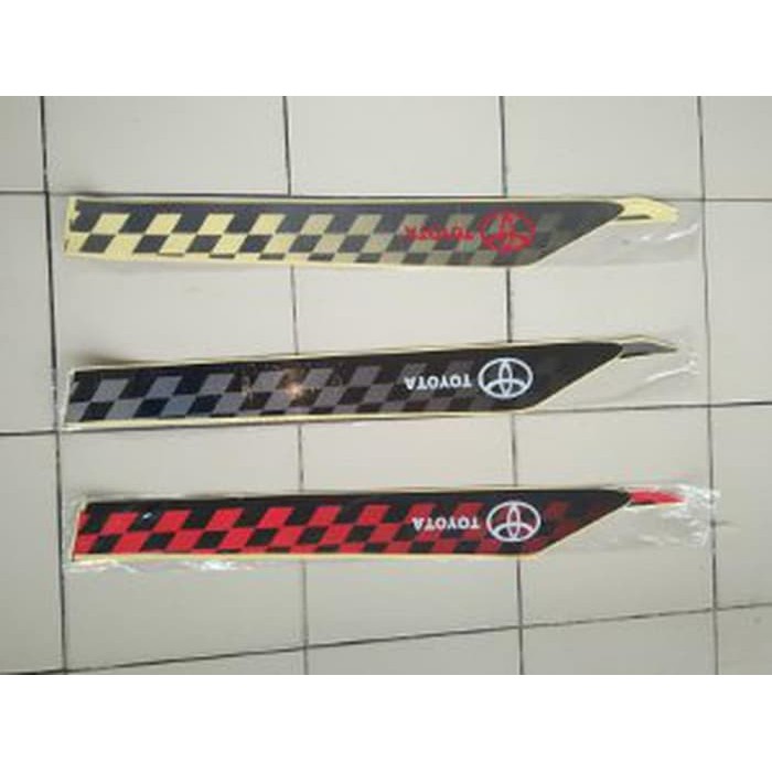 Sticker Mobil Toyota Flag Race sparepart