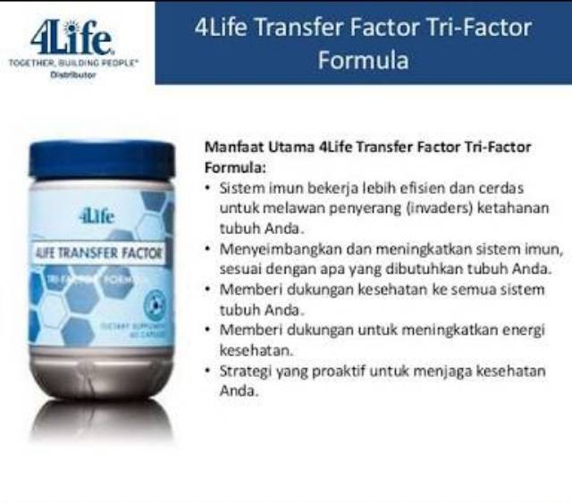 Transfer Factor Tri Original 4life Shopee Indonesia