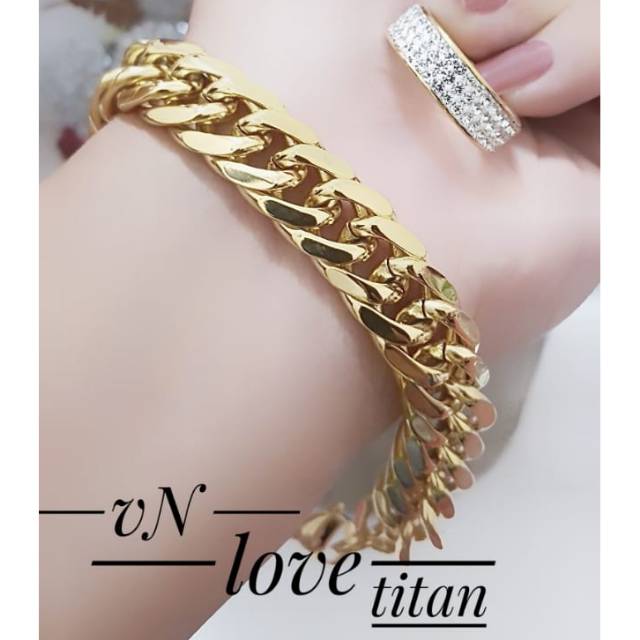 Gelang gold titanium