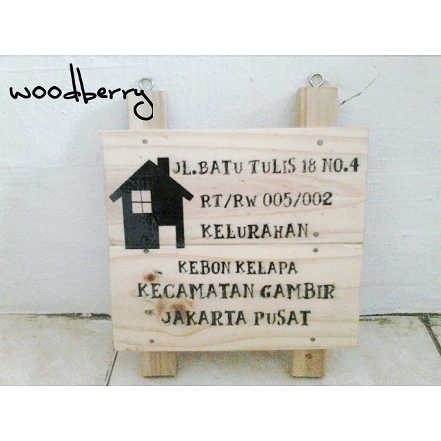 

Papan alamat costum order