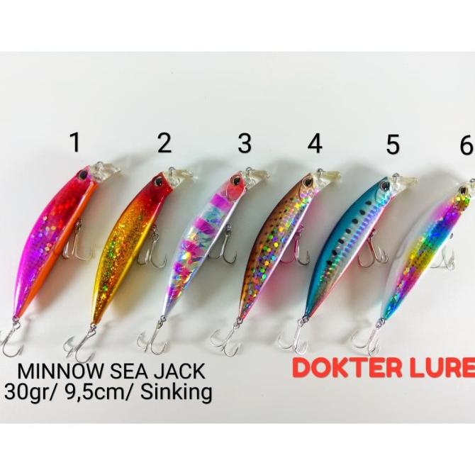 ONSALE LURE Minnow SEA JACK 30gr 9.5cm Sinking Umpan Casting