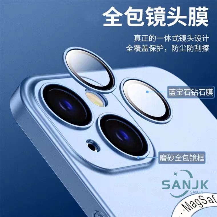 Magnetic Carbon Fiber Phone Case for Case iPhone 11 Pro MAX 12Pro MAX 13 Pro MAX Pop-Up PC Hard Shell Lens Cover Full Coverage Shockproof Protection