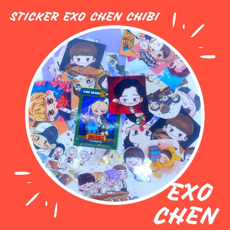 

(isi 35pcs)My StiCute Sticker EXO Chen/Kim Jongdae EXO sticker chibi/Sticker EXO Chen Chibi