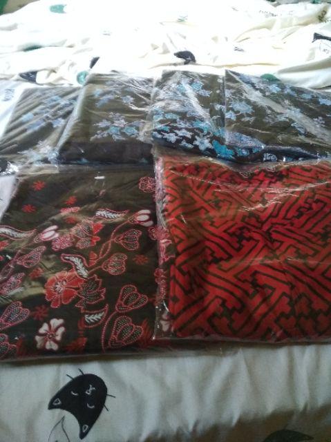 Batik Couple Keluarga Gamis Anak Gamis Batik Super Jumbo Cibulan Biru