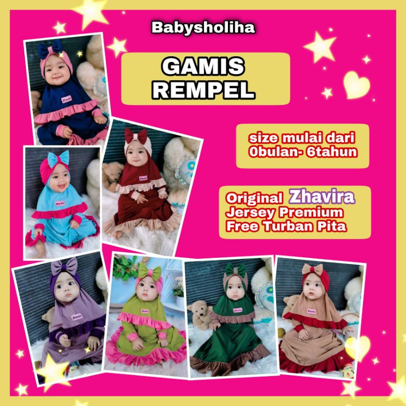 Zhavira Gamis bayi anak Rempel Turban Original