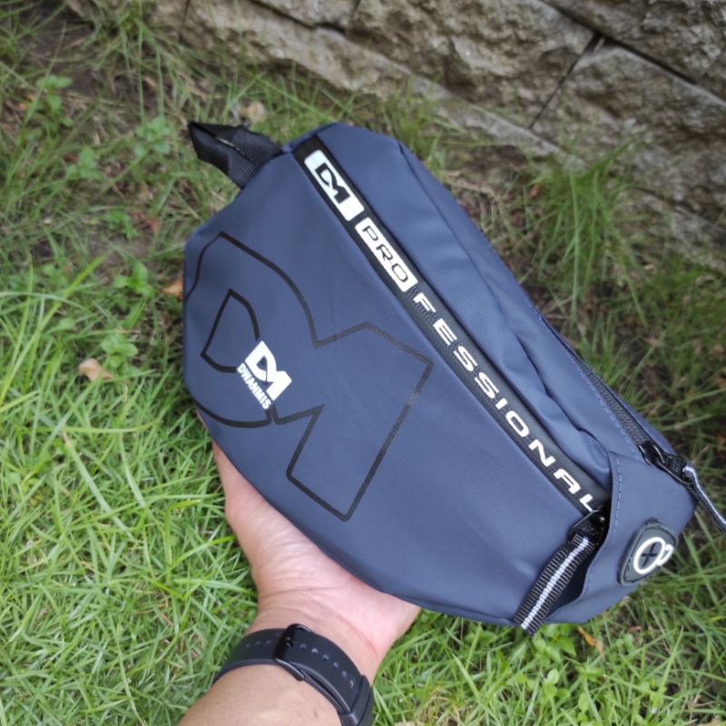 Tas Selempang Pria Original DM | Waist Bag Pria waterproof | Tas Pria Distro Spesiala Model