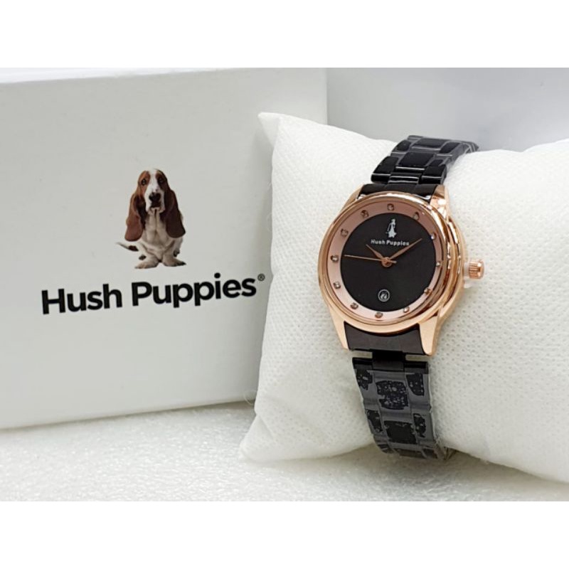 Jam Tangan Hush Puppies Rantai Tanggal Aktif Stainliss Steel