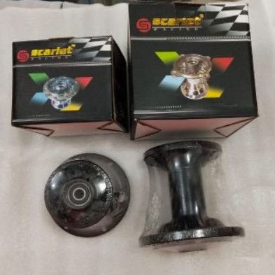 TROMOL KLX SCARLET 1 SET DEPAN/BELAKANG H36 BLACK