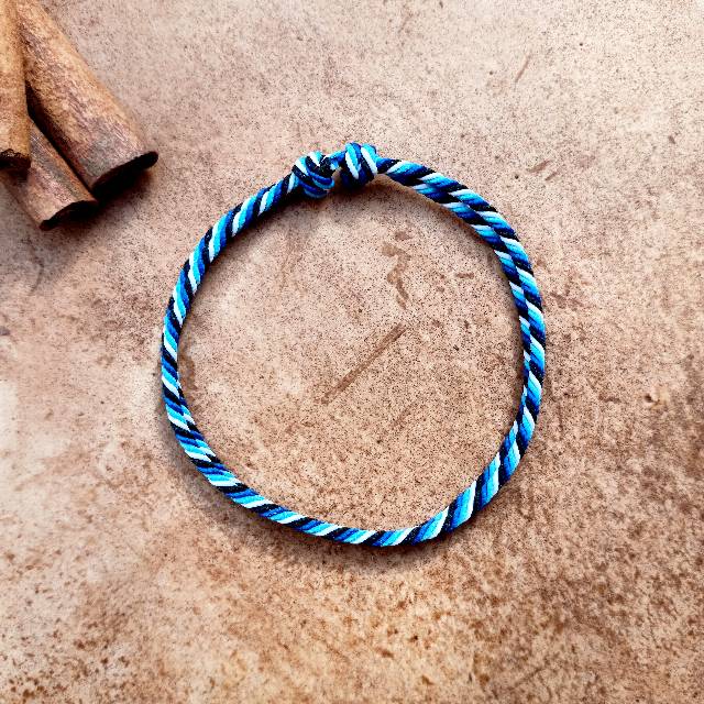 Blue Regae Bracelet / Gelang Tali Biru / Gelang Tali Simple / Regae Bracelet /Gelang Pria / Gelang Pria Murah / Gelang Cowok / Gelang Pasupati Bali / Gelang Biru Cowok / Gelang Cowok Keren / Gelang Biru / Craftdewata