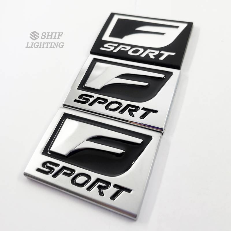 1pc Stiker Emblem Logo F Sport Bahan Metal Untuk Dekorasi Mobil Lexus