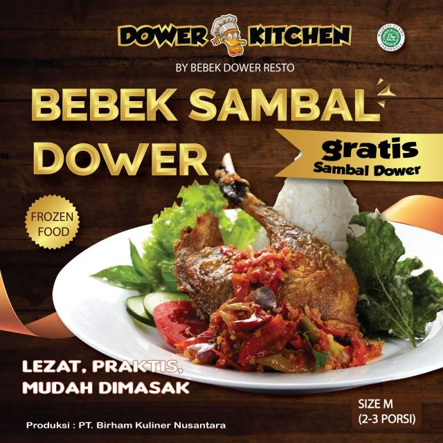 

FROZEN FOOD BEBEK UNGKEP INSTAN SAMBAL DOWER (M) 2-3 PORSI