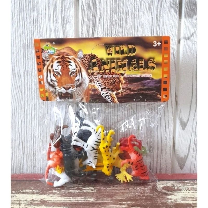 MURAH MERIAHH Mainan anak hewan/binatang/MINI singa gajah unta rusa zebra badak harimau macan tutul 
