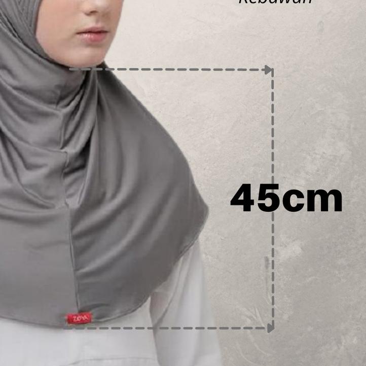 JILBAB INSTAN ZOYA BERGO MARSHA HL HEIQ READY HITAM, NAVY, ABU, PUTIH COklat tua Ready