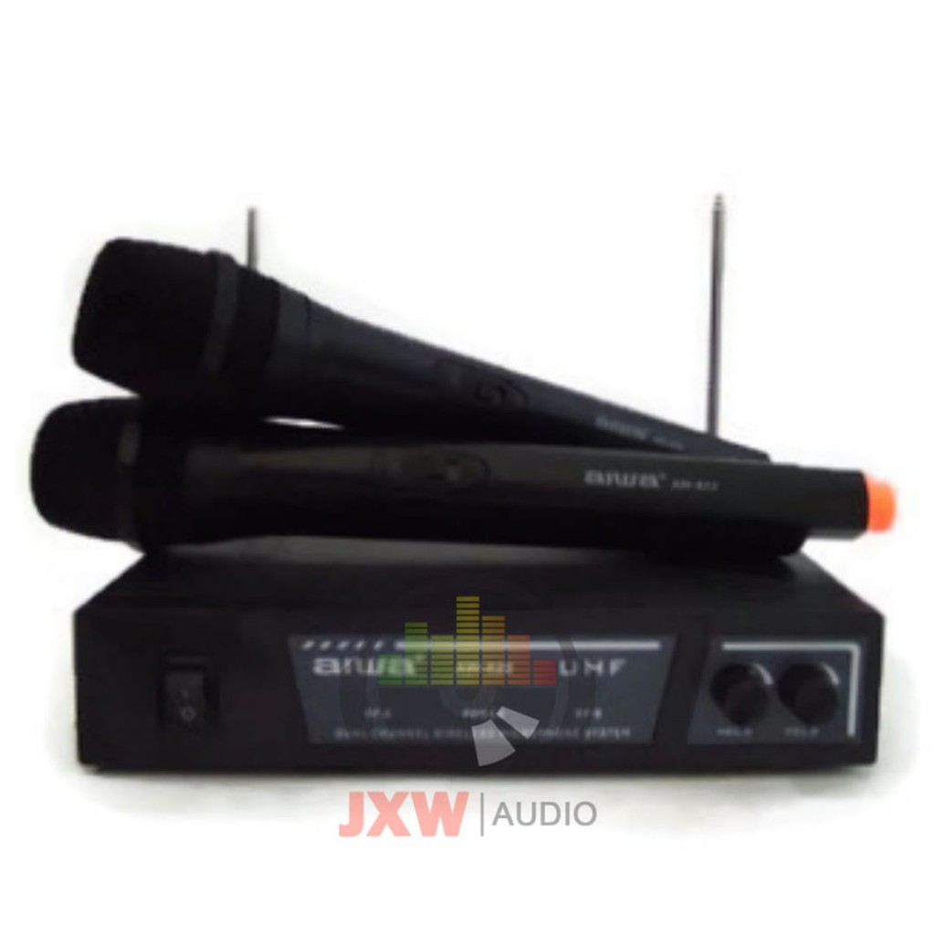 MIC AIWA AW 822 UHF / MICROPHONE WIRELESS AIWA AW-822 UHF / MIC AIWA AW822 HANDHELD UHF