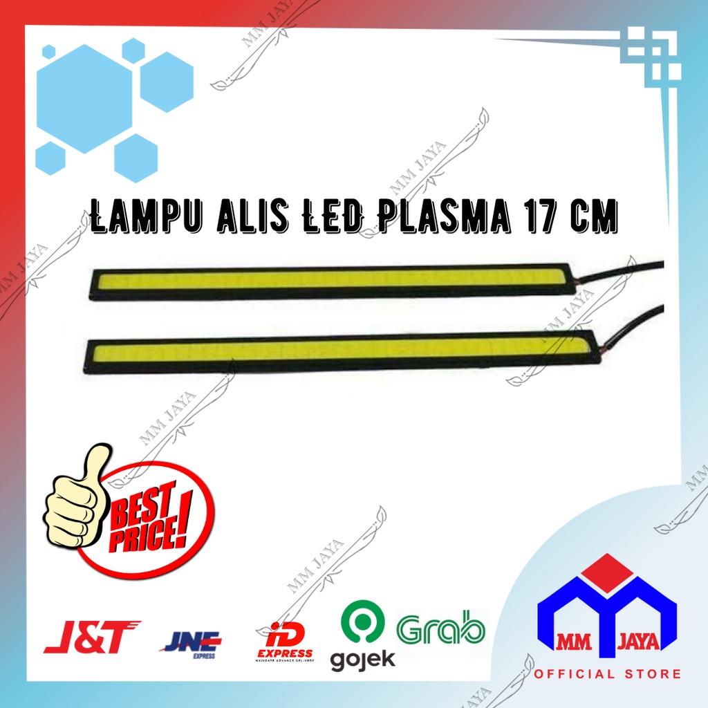 Lampu LED Plasma DRL cob Strip 17cm Sepasang