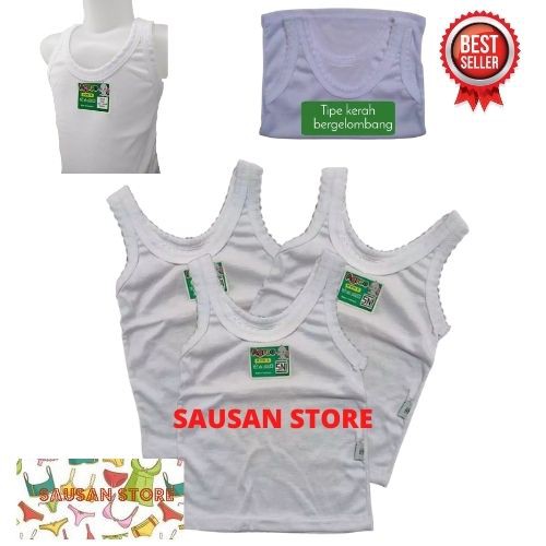3 Pcs Singlet Anak Agree Kids SF019 Putih Singlet Agree Kids SF040  Warna Agree SF039