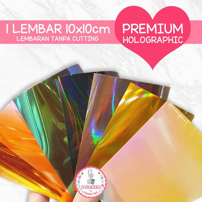 

10x10cm BAHAN STICKER PREMIUM HOLOGRAPHIC
