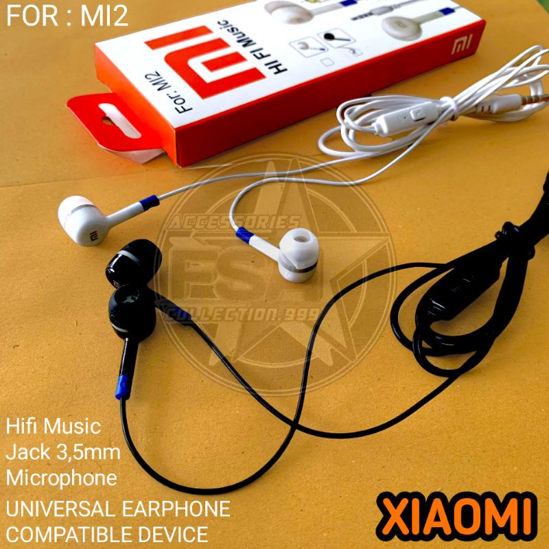 Headset XiaoMi Model Mi 2 HI FI MUSIC Support Mic High Quality