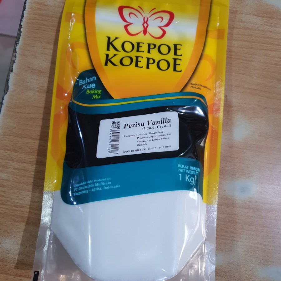 

Koepoe Koepoe Vanilla Crystal kupu kupu 1 kg / vanilli crystal perisa perasa
