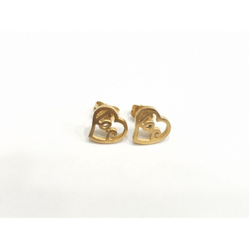 Anting Tusuk Titanium Motif Love