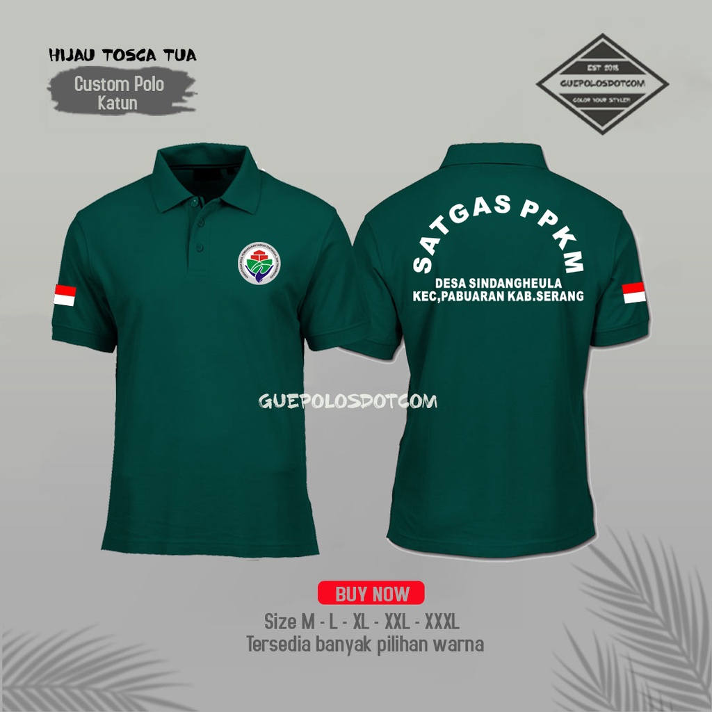 Poloshirt kaos baju satgas ppkm#rompi satgas ppkm mikro -RADSHA CLOTH