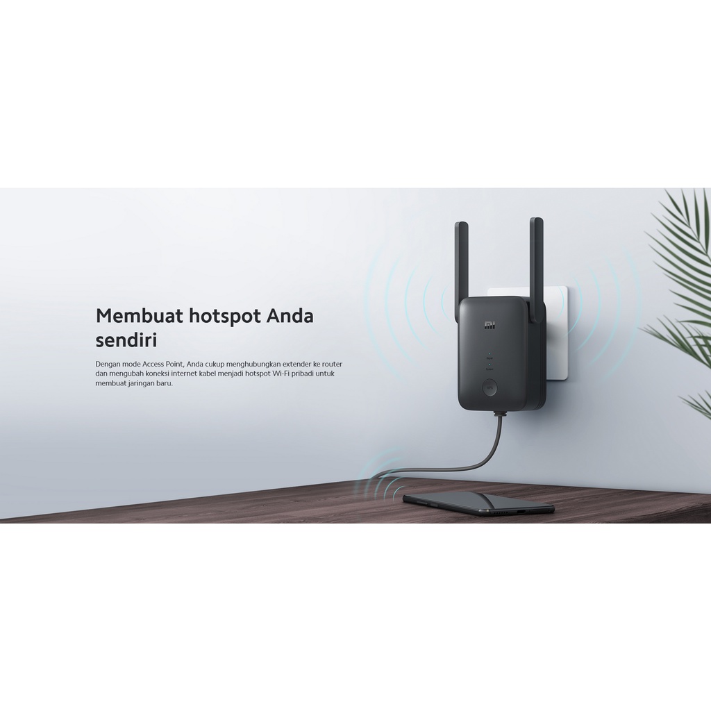 Mi WiFi Range Extender AC1200 Resmi - Penguat Sinyal 1200Mbps Xiaomi