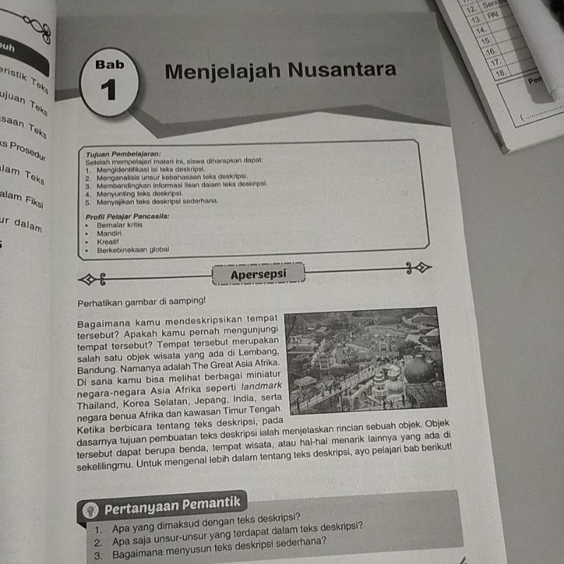 pindai buku siswa PINDAI bahasa Indonesia kelas 7 semester 1 kurikulum merdeka edisi terbaru penerbit Arya duta