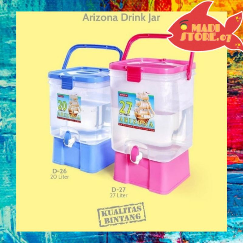 Arizona Drink Jar 20/27 Liter - Lion Star Drink Jar 20/27 Liter - Arizona Drink Jar