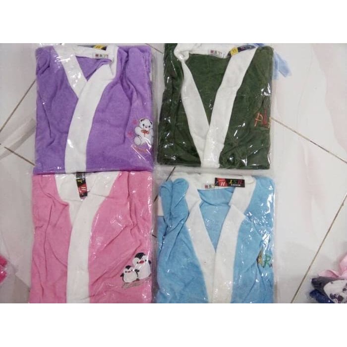 Kimono Handuk Jumbo Terbaru Handuk Kimon Handuk Kimono Pakaian Multifungsi Fashion Atasan W H0j4