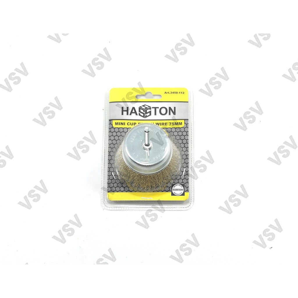 Hasston Sikat Kawat Gagang 75mm  3450-112 Mata bor sikat kawat HASSTON