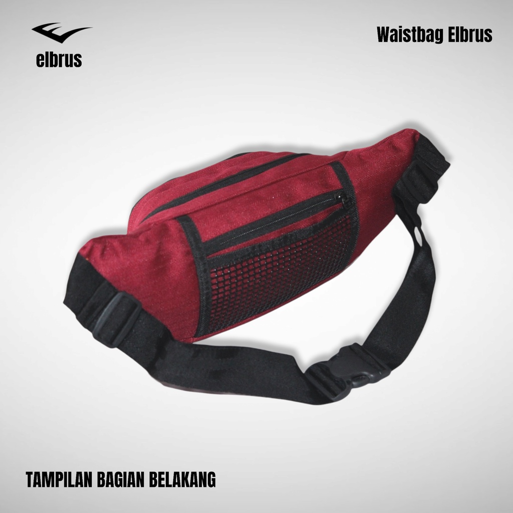 Waistbag Pria Elbrus JL04 Termurah / Tas Pinggang Pria Casual