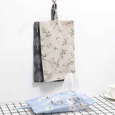 Hanging Tissue Pouch - Kotak Penyimpanan Tisu Gantung Mobil Tembok Gantungan - Tempat Tissue Kanvas